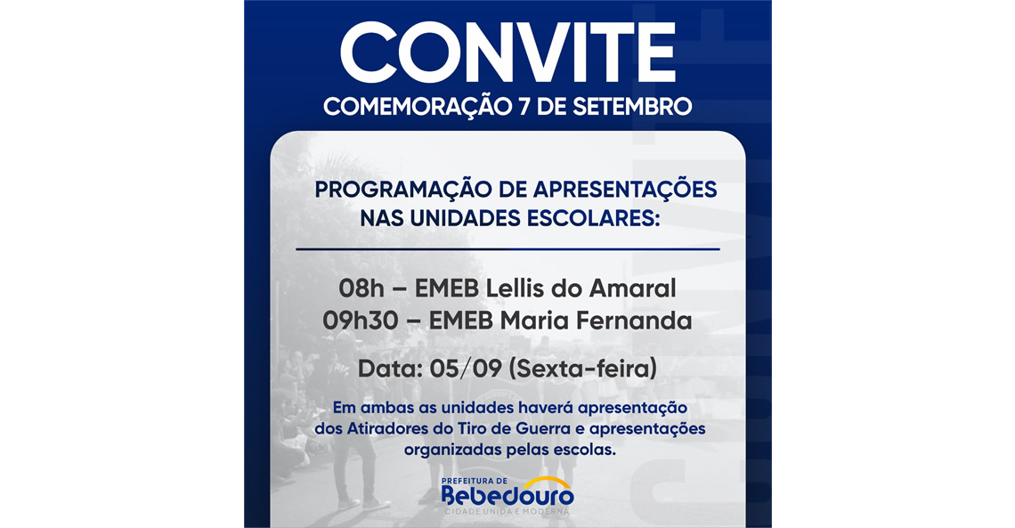 SEMEB realiza apresentação em comemoração ao 7 de Setembro